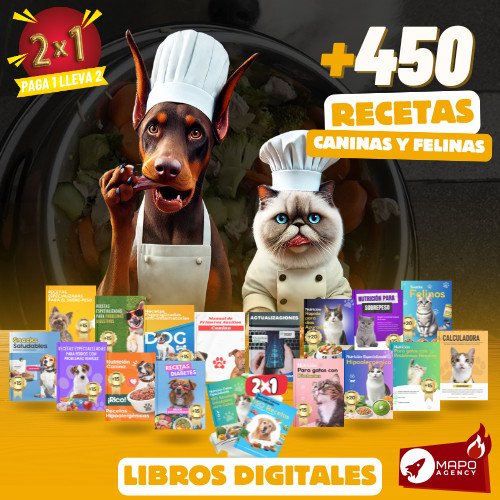 +450 Recetas Saludables Para Perros y Gatos +450 Recetas Saludables Para Perros y Gatos